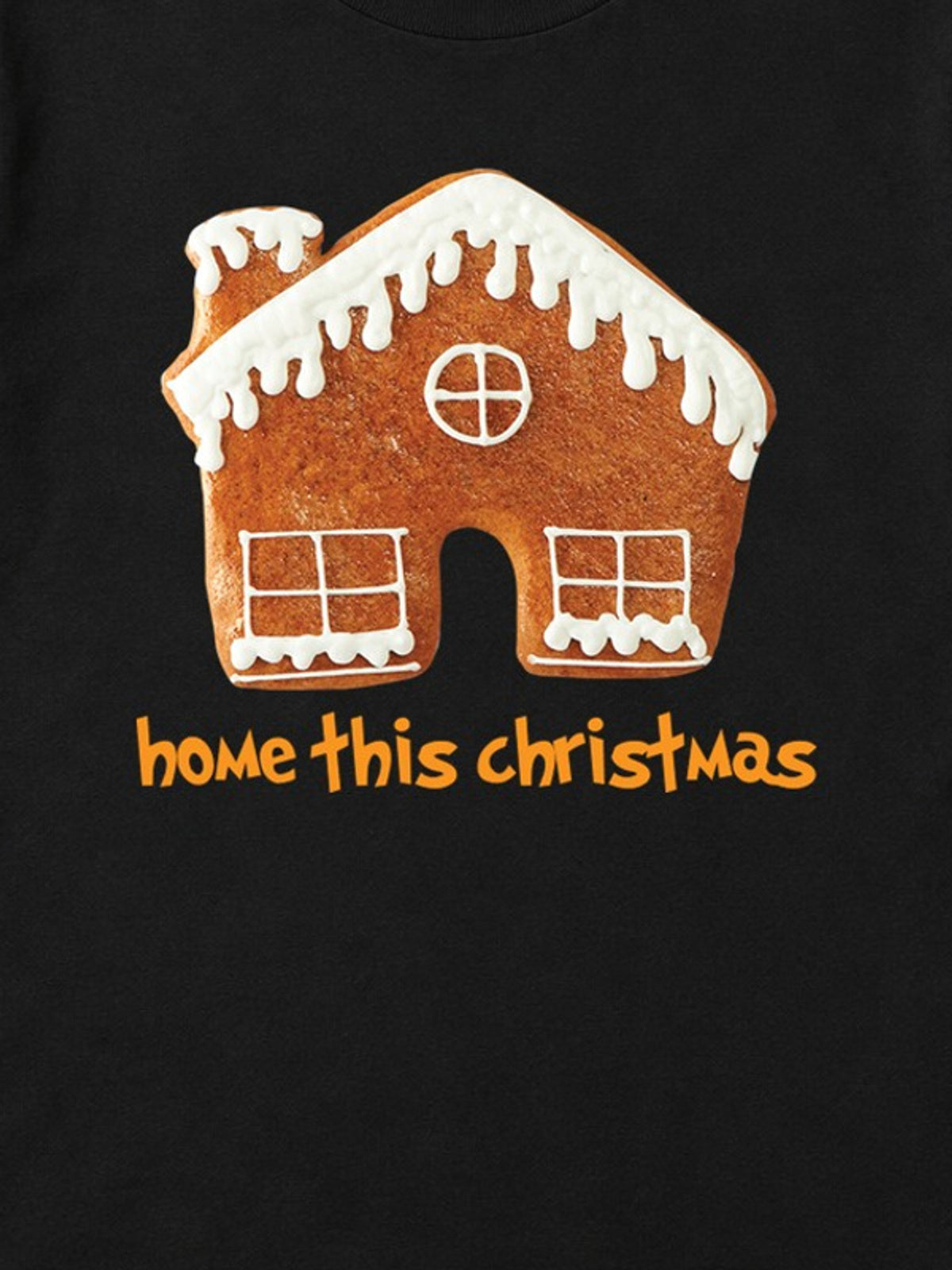 Tricou de Crăciun Home This Christmas - Negru - detaliu grafică 3:4 [secondary-3x4-20261020]