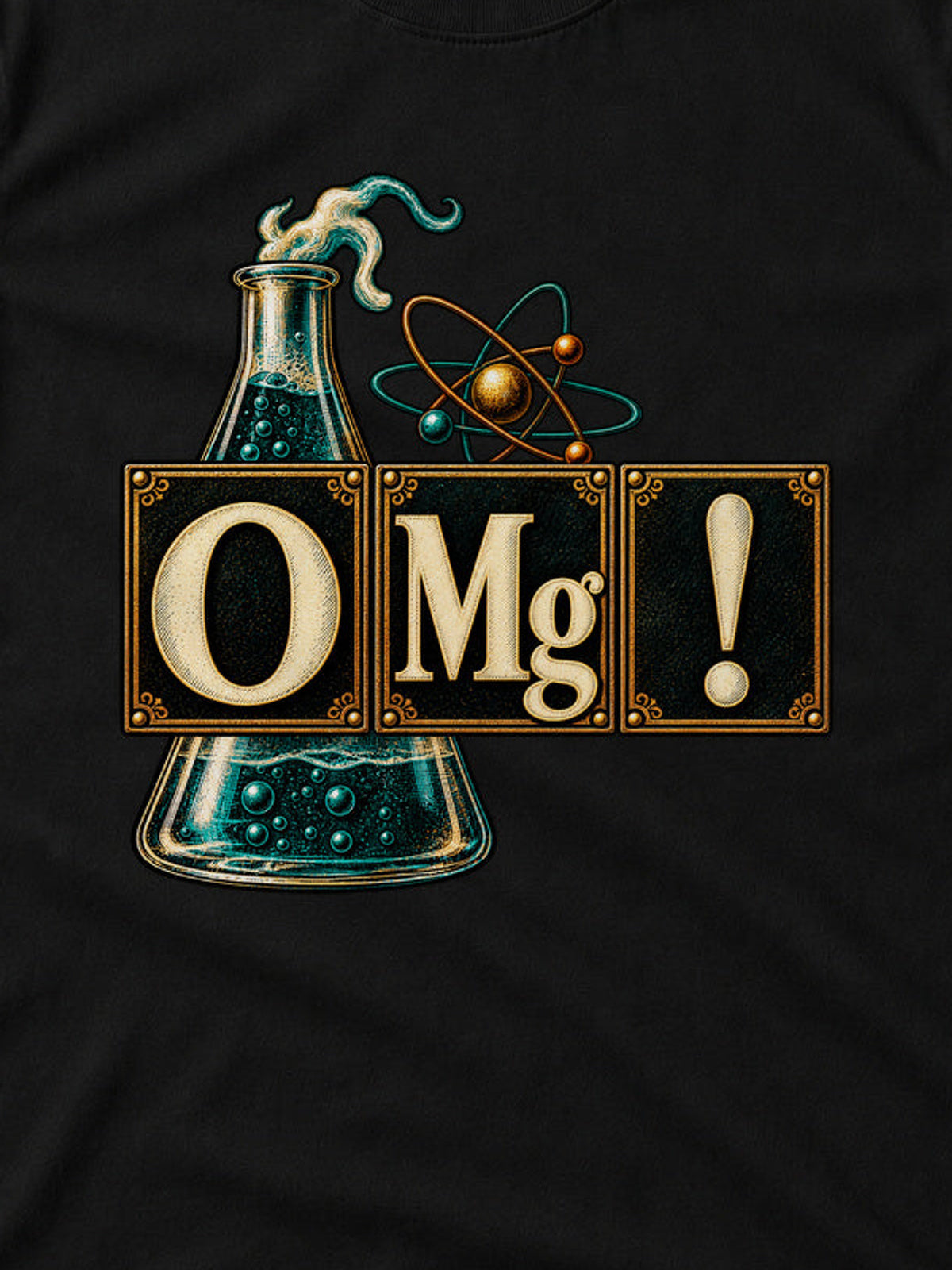 Tricou O Mg! - Negru - detaliu decupat din imaginea principală (3:4)
