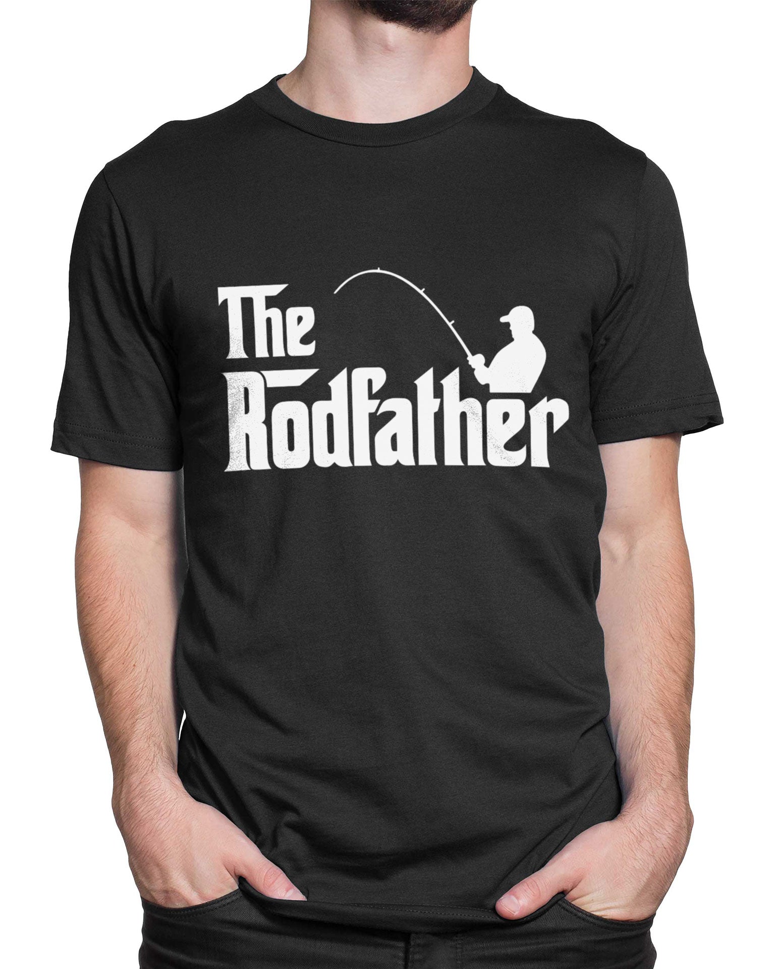 Tricou Pescar The Rodfather - Negru - tricou cu mesaj